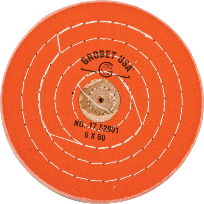 Orange Muslin Buff, 6" x 60 Ply