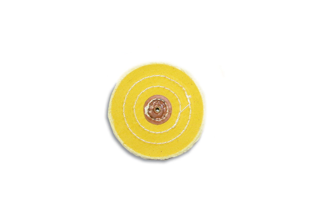Yellow Chemkote Buff, 4″ x 50 Ply - Leather Center