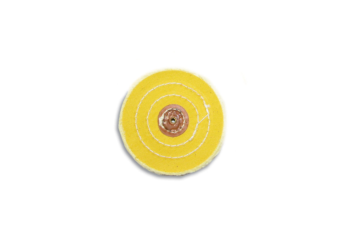 Yellow Chemkote Buff, 4″ x 60 Ply - Leather Center