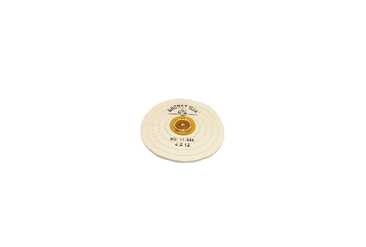Finex Muslin Buff, 4″ x 12 Ply - Knife Edge