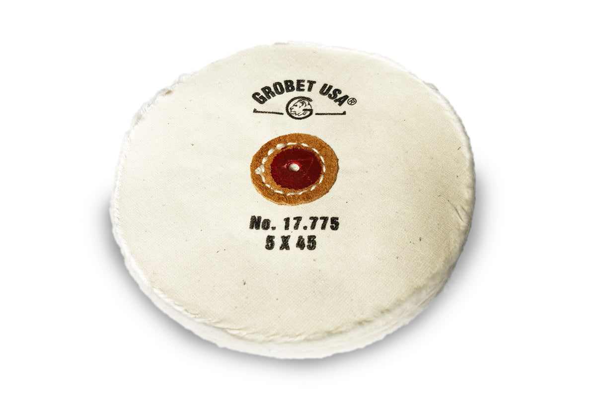 Finex Muslin Buff, Loose, 5″ x 45 Ply - Leather Center