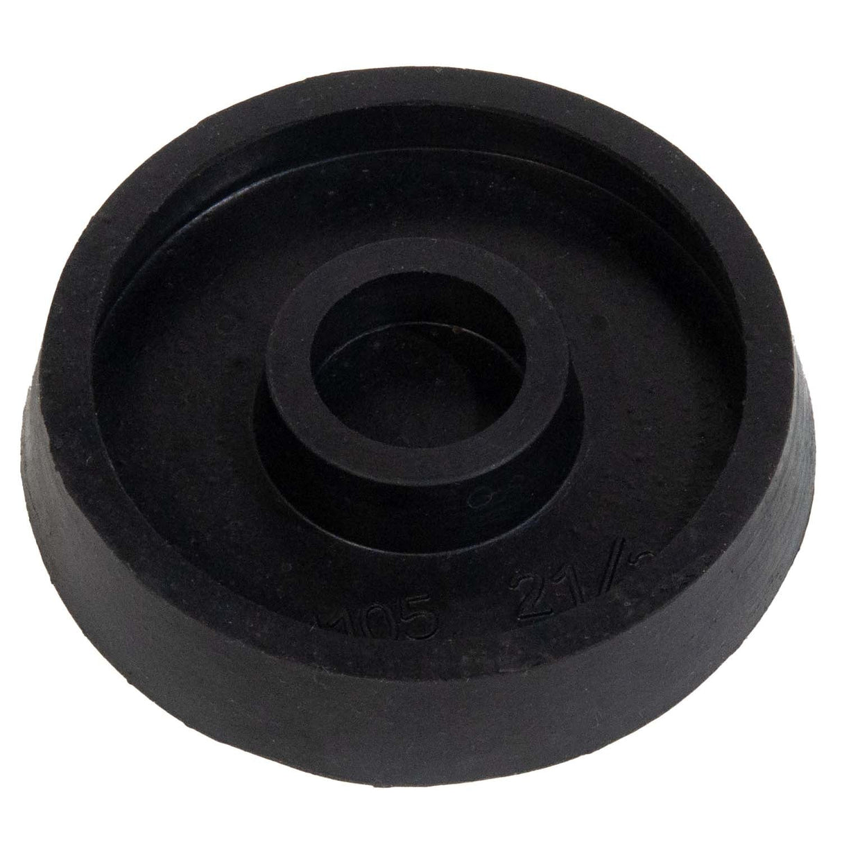 2-1/2 inch black rubber donut sprue base for casting with leak-proof design