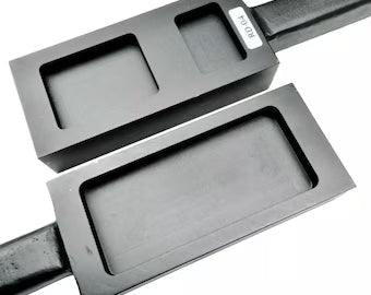Molde para lingotes de hierro fundido de doble cara, barra combinada de 4-1/2"