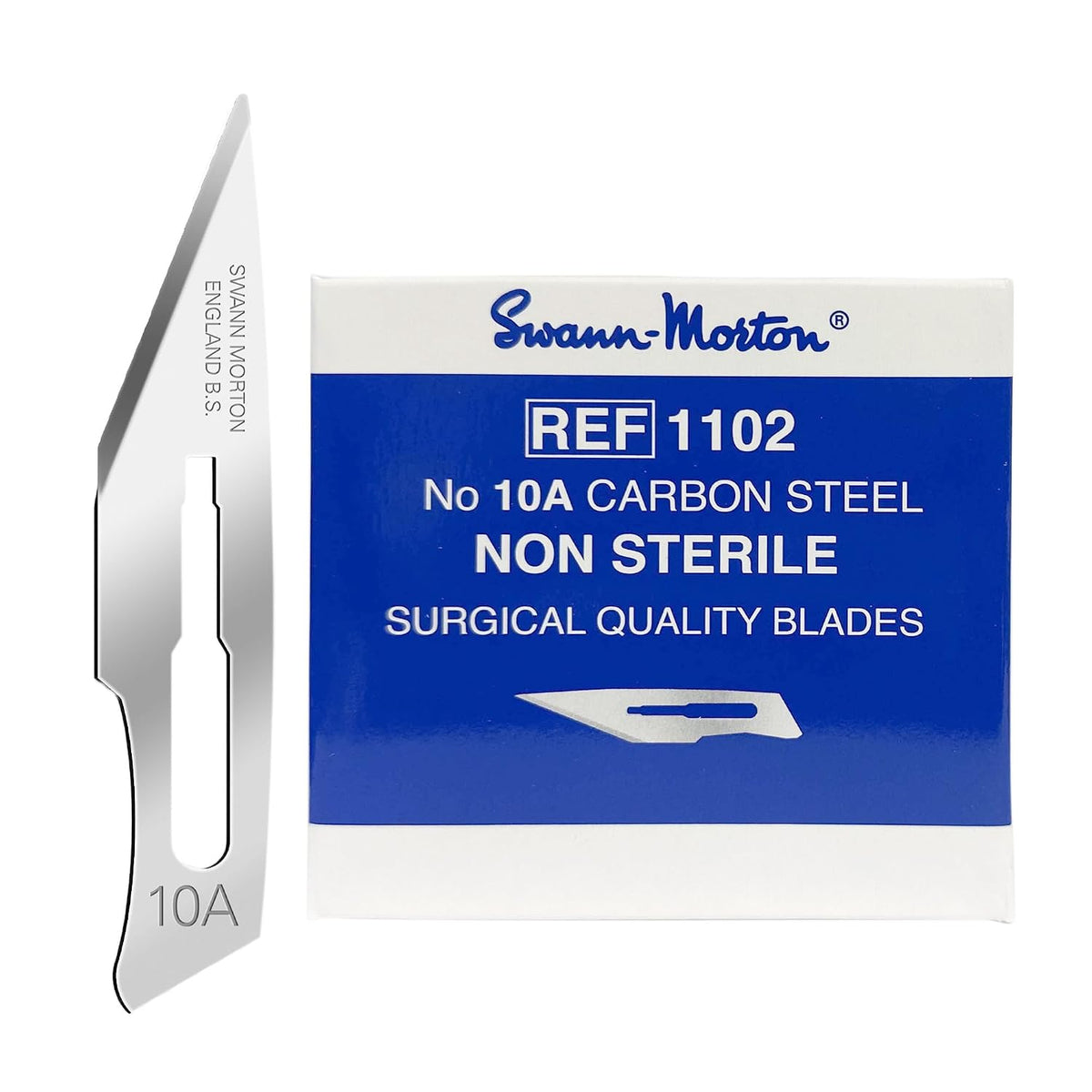 Cuchillas de corte de moldes Swann-Morton n.º 11 – Paquete de 100 unidades, acero al carbono