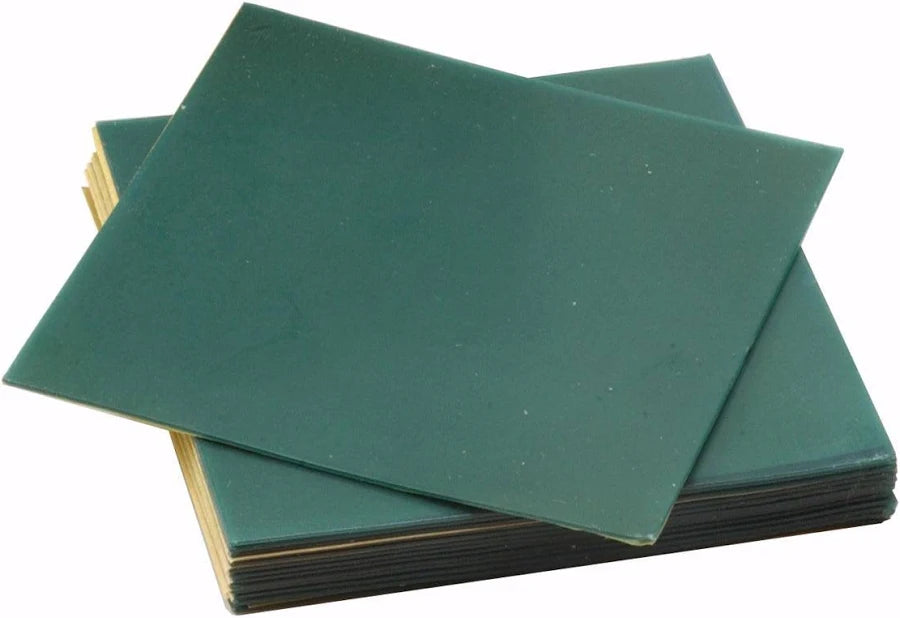 WAX SHEET 16GA GRN 4X4" BX/32-USA USA USA