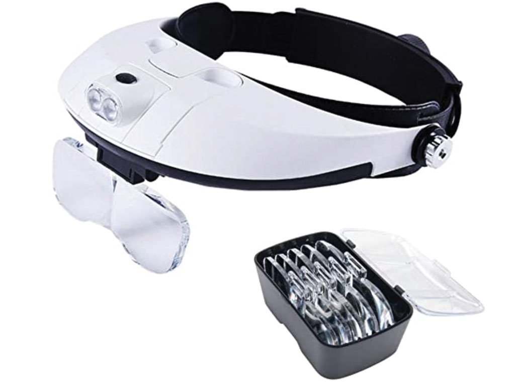 5 LENS BINOCULAR VISOR with DUAL LED