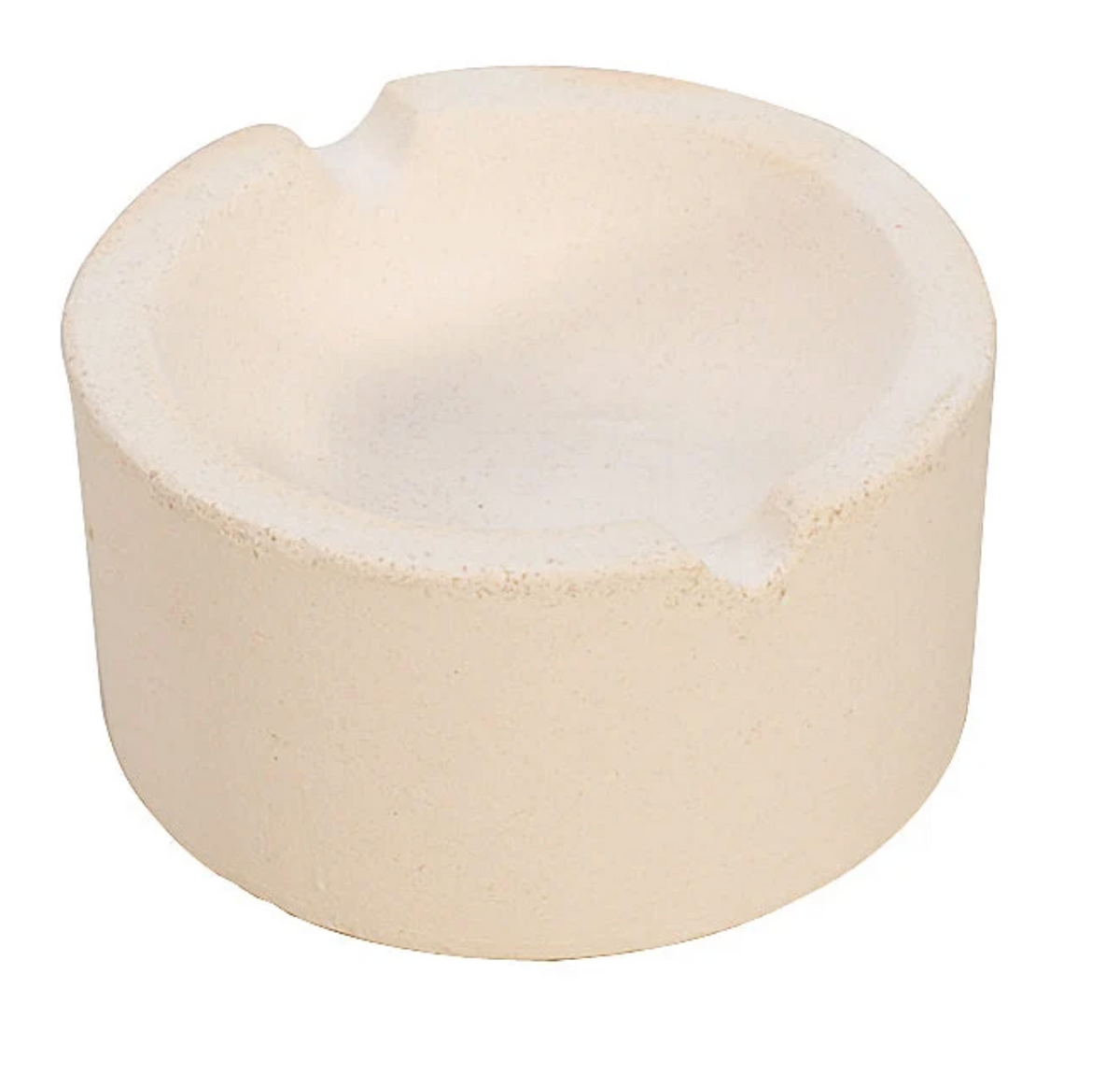 3" Diameter Ceramic Crucible Melting Dish w/ Double Groove