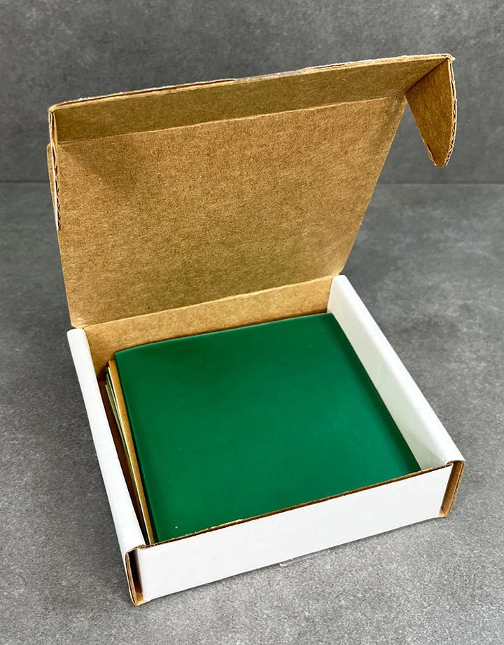WAX SHEET 24GA GRN 4X4" BX/32-USA