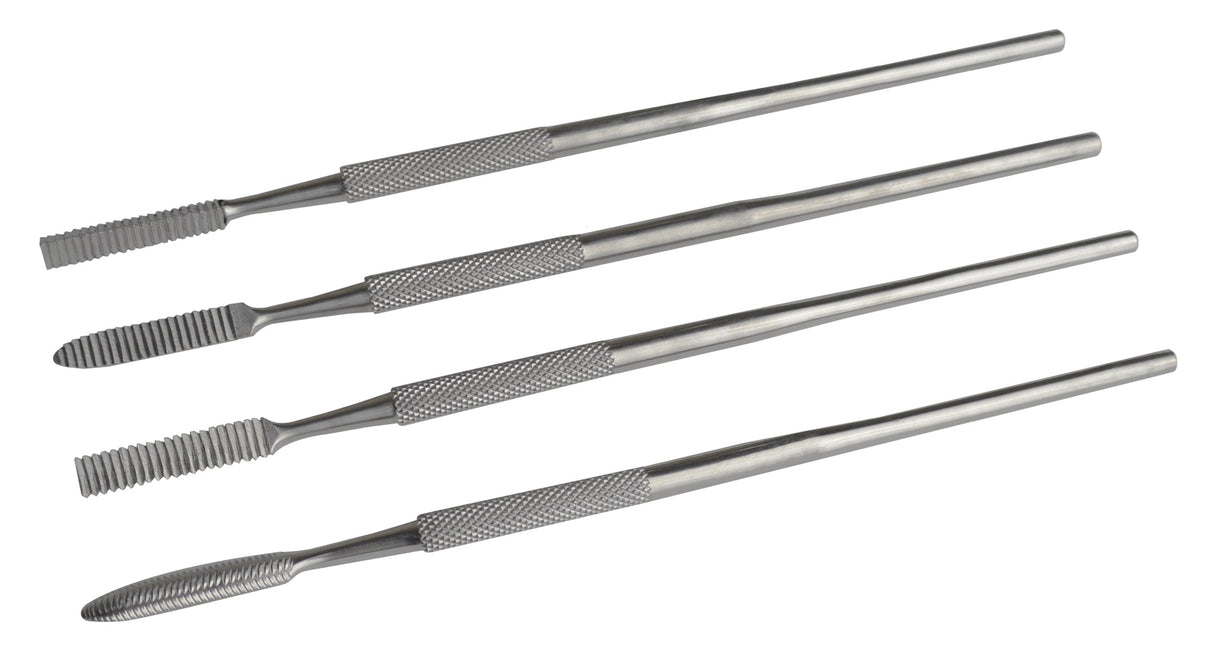 4 Piece Wax Carving File Set by PMC Supplies