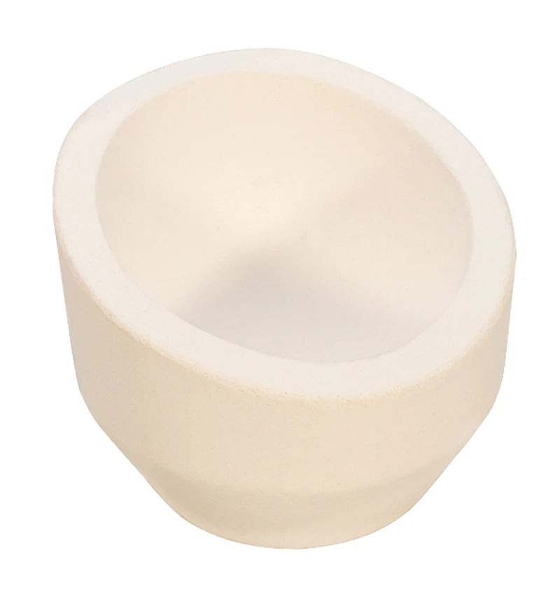 12 oz 3" Diameter Ceramic Crucible Melting Dish w/ High Back