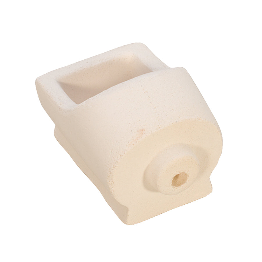 12 oz ceramic centrifugal crucible for Procraft machines, fused silica, clay bonded, heat resistant up to 2500F, compact size for gold and silver alloy melting