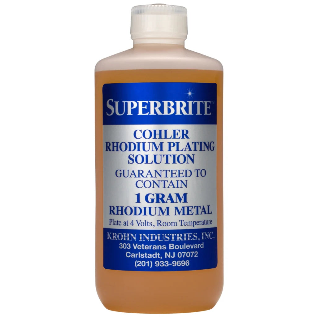 COHLER SUPERBRITE READY TO USE RHODIUM, 1 GRAM/PINT