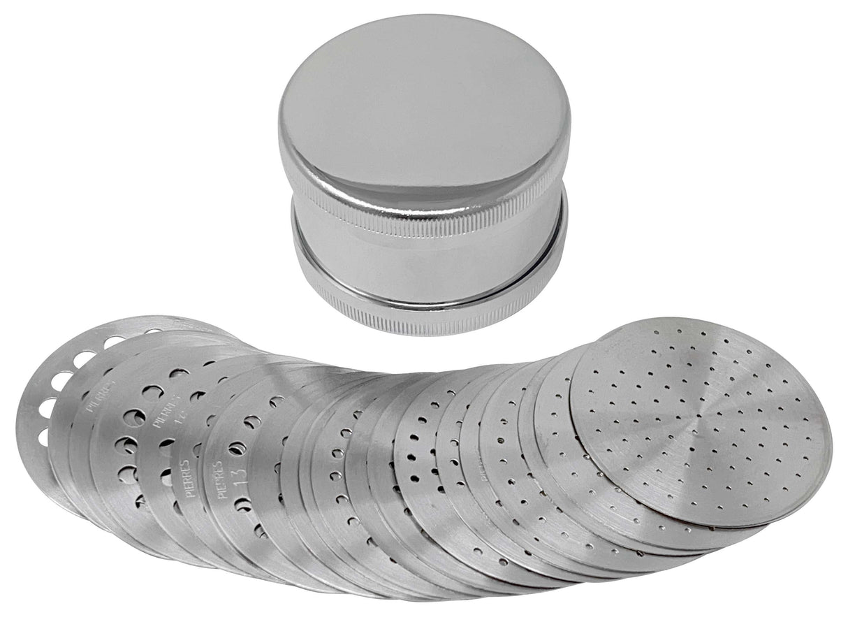 23-Plate Diamond & Gemstone Sieve Set - 1-7/8" by PMC Supplies