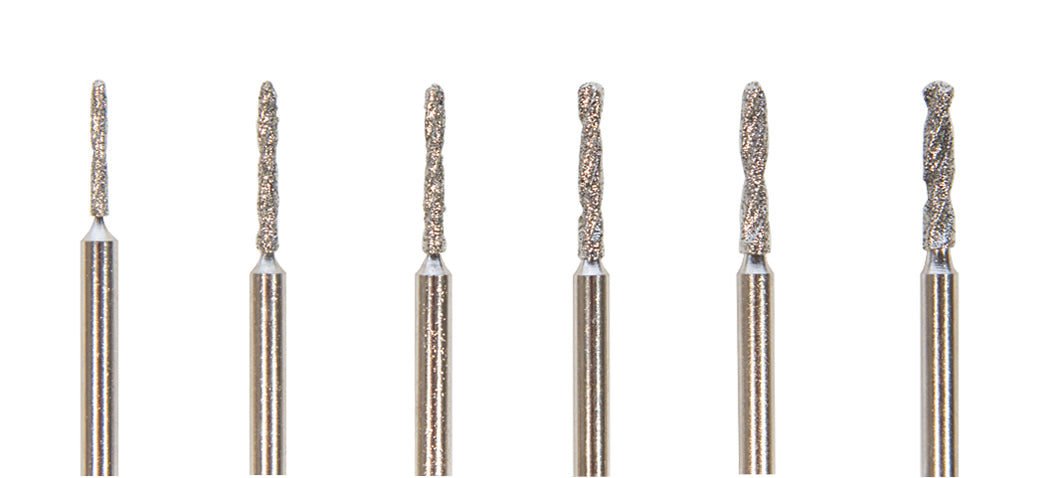 6 Piece 3/32" Shank Diamond Drill Set