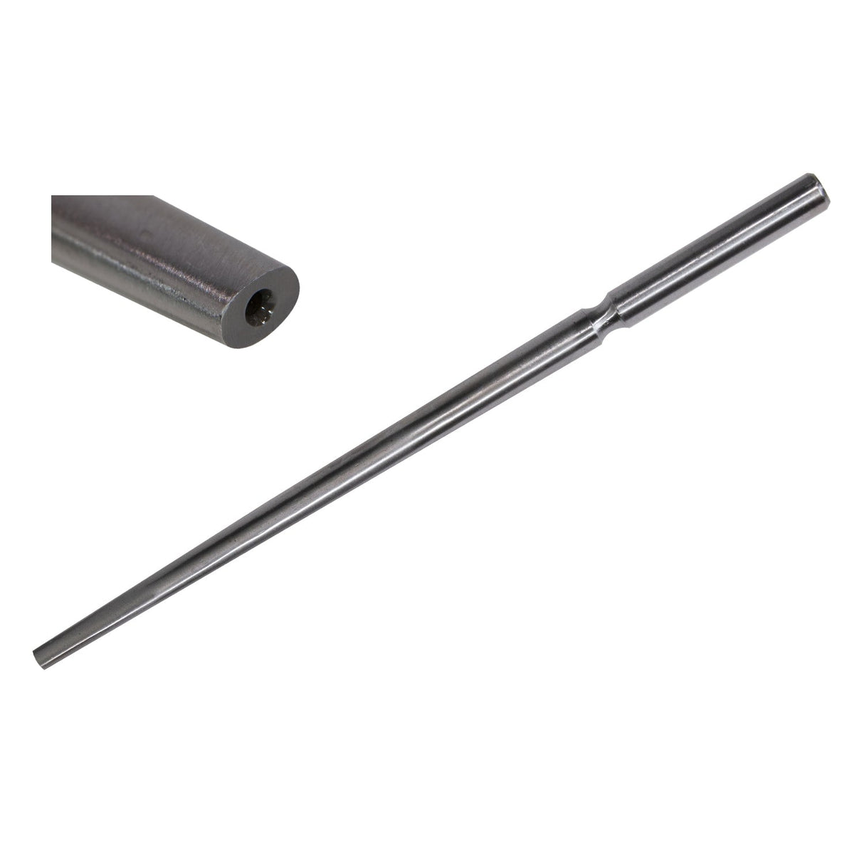 Polished steel oval bezel mandrel 10-3/4" for jewelry making and wire-wrapping projects