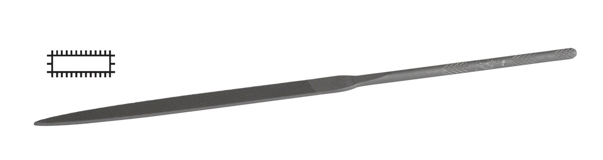 Lima de aguja de tallar Glardon™ Vallorbe suiza de 6-1/4" corte 1 medio/grueso - LA2406