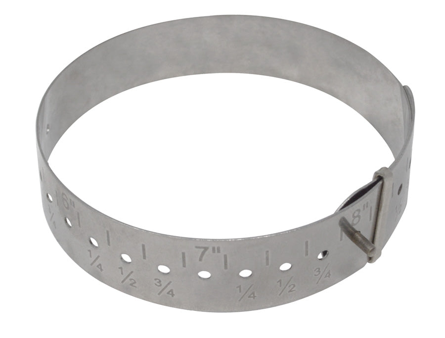 Adjustable Metal Bracelet Gauge Inch Measurements by PMC Supplies