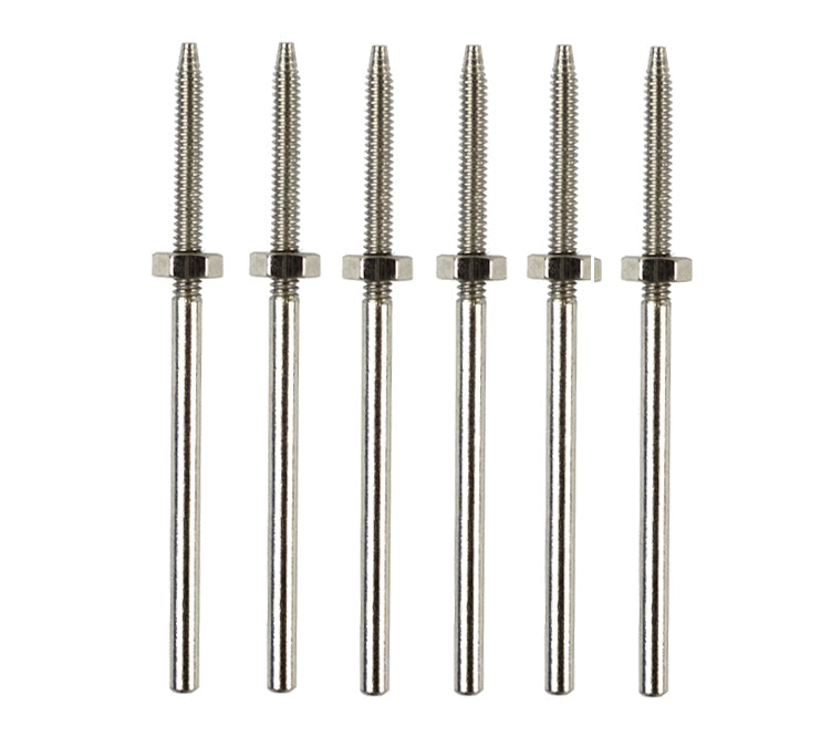 6 pack point threaded polishing mandrels with 3/32 inch shank for rotary polishing machines