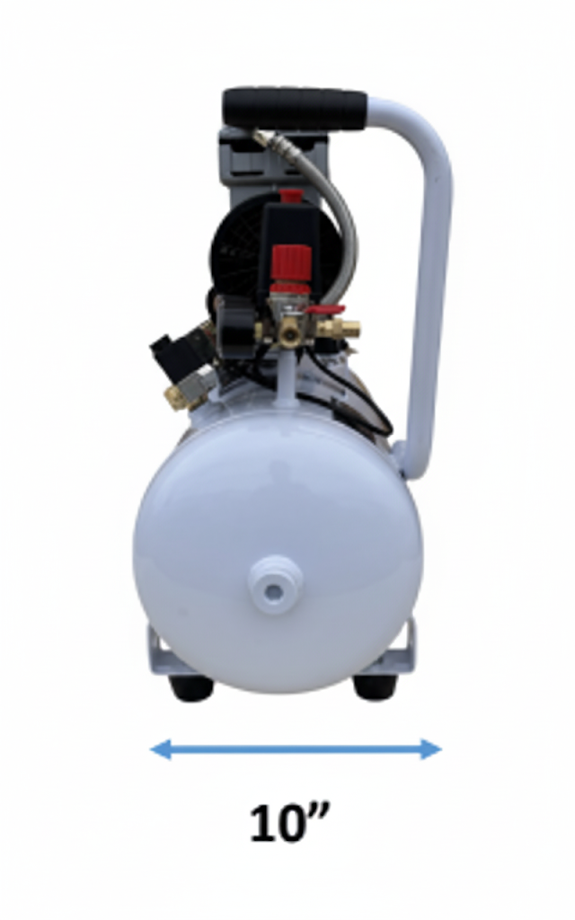 ARBE SAC-010 Space Saving 6 Gallon Oil-Less Air Compressor