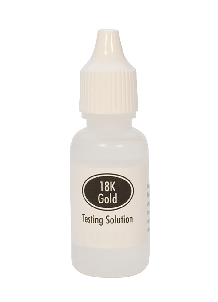 18K Gold Testing Acid bottle for precise karat verification and jewelry appraisal