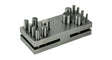 14-piece high-density steel circle and round disc cutter set for soft metals, sizes 1/8" to 7/16"