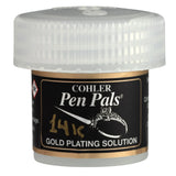Cohler Pen Pals Gold Plating Solution, 1 OZ Jar, 14K, 18K and 24K