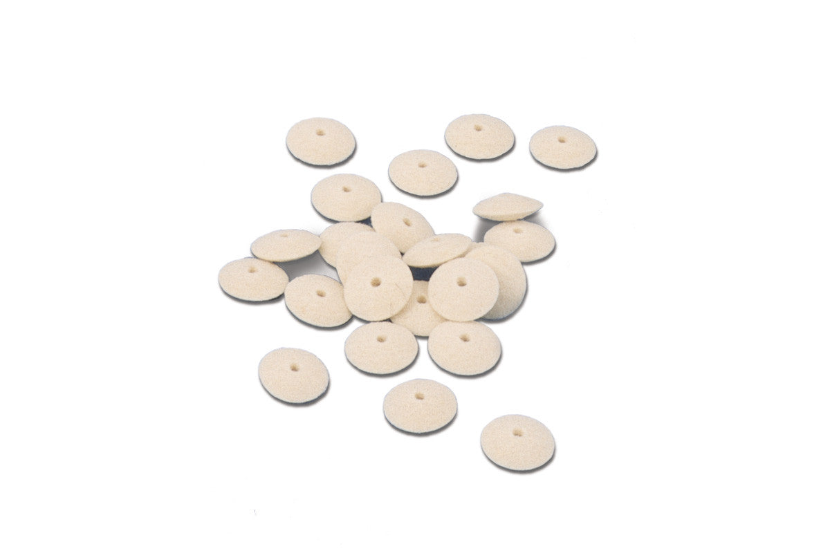 Knife Edge Felt Wheels, 1/2″ Diameter - Hard