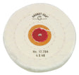 Finex Muslin 4-inch 40 ply buff pad with leather center for high-gloss finishing and professional detailing
