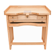 Standard Signature Jewelers Workbench with finished hardwood and recessed metal plate for precise jewelry making tasks