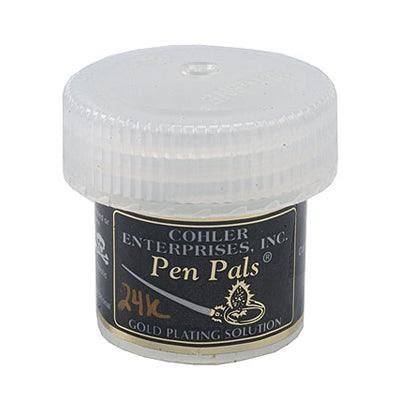 Cohler Pen Pals Gold Plating Solution, 1 OZ Jar, 14K, 18K and 24K