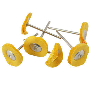 MINI DISCO DE PULIDO AMARILLO MONTADO 1"x16 CAPAS