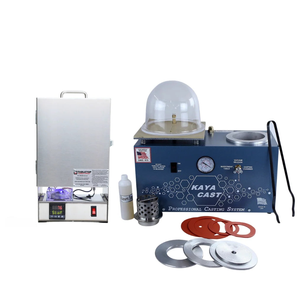 PMC Supplies® Pro Casting Outfit – Programmable Burnout Oven Kiln XT + KayaCast Vacuum Casting System