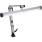 Arbe JFL-155LEB LED task lamp with 144 bright LEDs, dimmable silver finish and USB port for jewelers and precision work