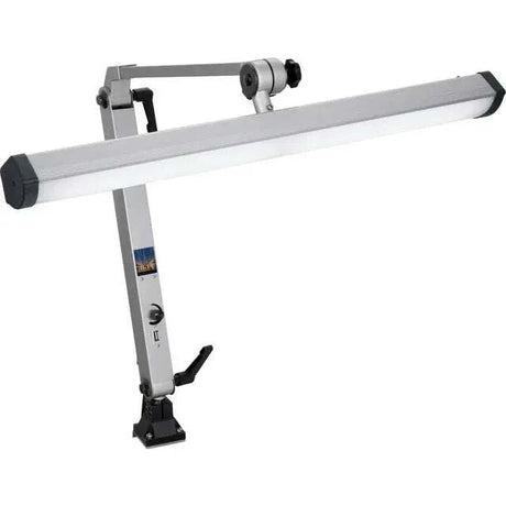 Arbe JFL-155LEB LED task lamp with 144 bright LEDs, dimmable silver finish and USB port for jewelers and precision work