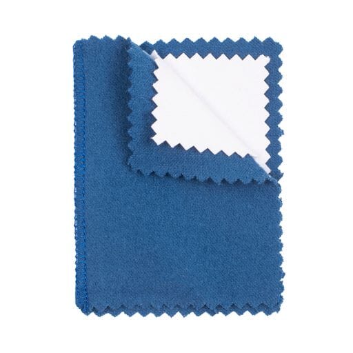 JEWELERS POLISHING CLOTH, 12" x 15", BLUE/WHITE