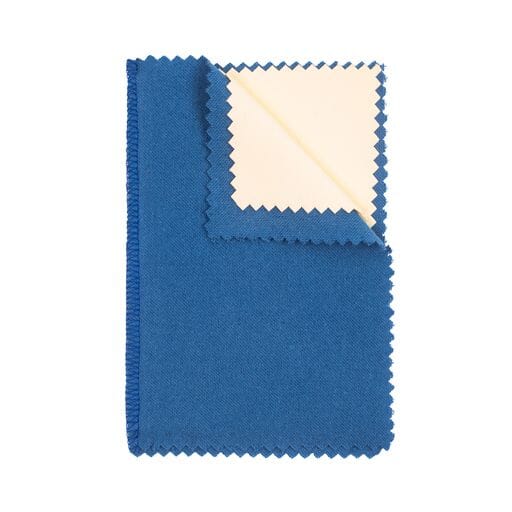 JEWELERS POLISHING CLOTH, 8" x 6", BLUE/YELLOW