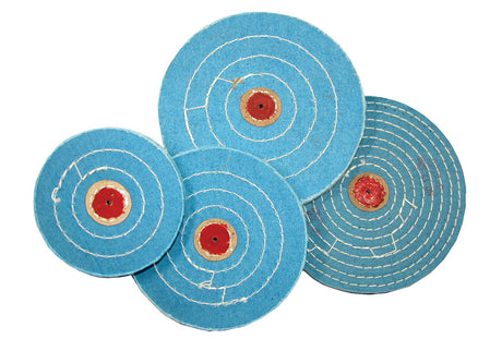 Blue Muslin Buff, 6″ x 12 Ply - Razor Edge