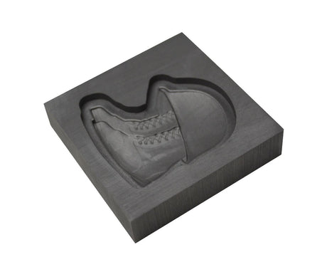 Molde de lingotes de grafito 3D para casco militar y botas - Mediano