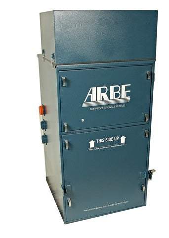 Arbe Professional 3 HP dust collector for jewelry polishing with Ultra-Weave filters and 1300 CFM airflow