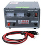 Arbe DPS-2512M 25 Amp plating machine with analog meters, adjustable voltage, heavy-duty transformer, and insulated leads.