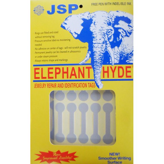 Elephant Hyde Tags - Silver Long/500pk