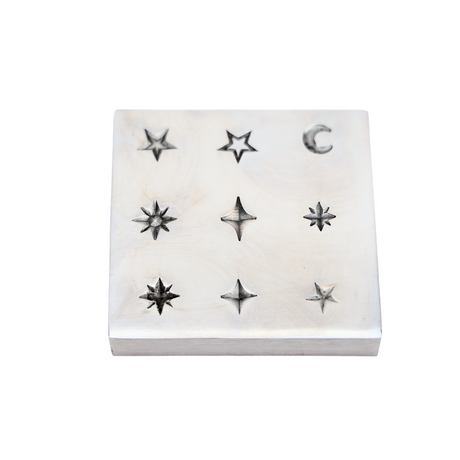 Shot Plate 9 Designs hardened steel celestial shaped impression dies for metal stamping and jewelry making