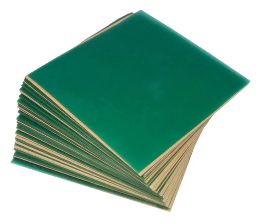 WAX SHEET 20GA GRN 4X4" BX/32-USA