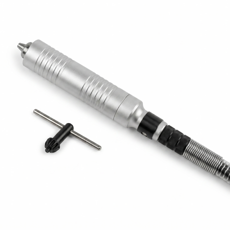 Arbe Jewelers Handpiece PFM-04.001 with chuck key and aluminum housing for precision jewelry work