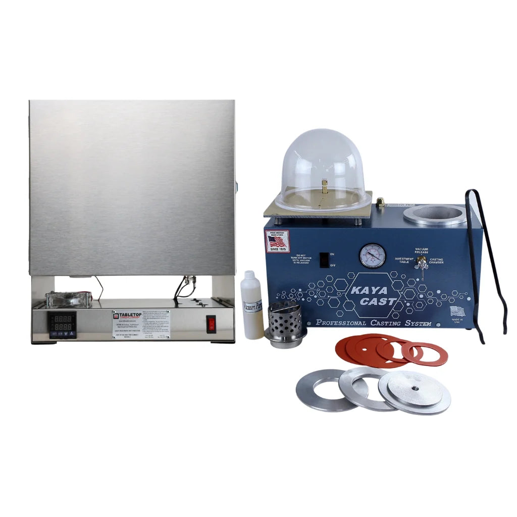 PMC Supplies® Pro Casting Outfit – Programmable Burnout Oven Kiln XL + KayaCast Vacuum Casting System