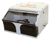 Arbe TEPM-09 enclosed table-top polishing machine with 1/2HP motor and built-in 600 CFM dust collector