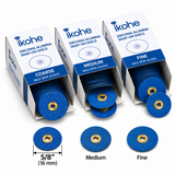 Platinum Zirconia Snap-On Sanding Discs | 1/2"–7/8" | Coarse, Medium & Fine | Box of 50