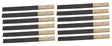 12 pack of 11 inch emery sanding sticks with grit 1 on wood handles for metal finishing