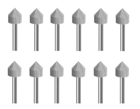 12-Piece Setting Rotary Bur Set made of Swiss-milled Vanadium steel for precision metalworking and jewelry making