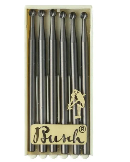 Fresas redondas Busch® Fig. 1 – 0,60 mm (paquete de 6)
